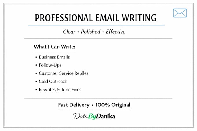 write a professional email