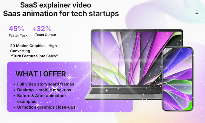 create saas explainer video and saas animation for tech startups