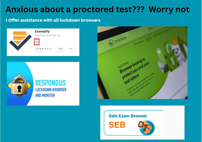do examplify, respondus, seb and proctorio