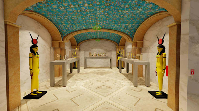 design cgi 3d museum, art gallery and exhibition spaces