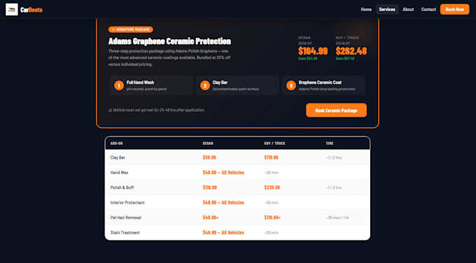 build you a square integrated booking website