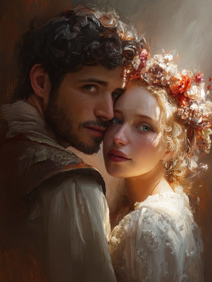 design couple portrait wedding portrait