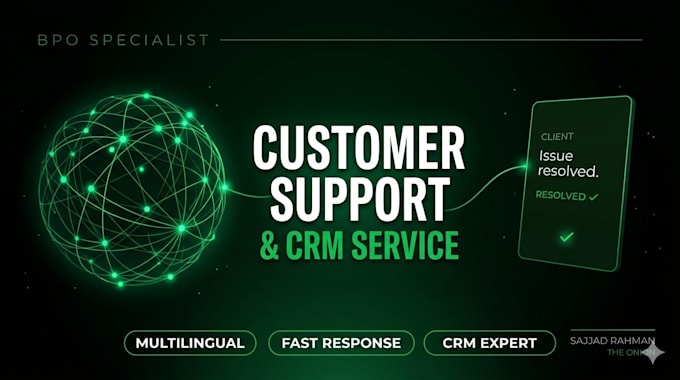 provide professional customer support and CRM service