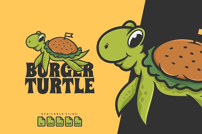 design awesome creative burger logo with express deliver