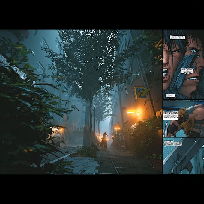 comic book illustration with comic book illustrator