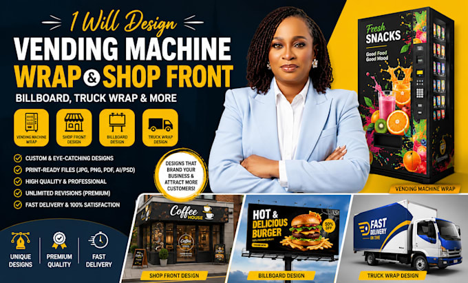 custom vending machine design, vending machine wrap, vending machine, shop front
