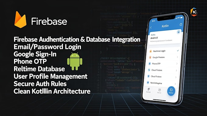 integrate firebase auth and database in android app