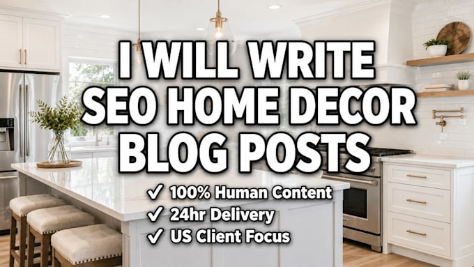 write SEO blog post for home decor website