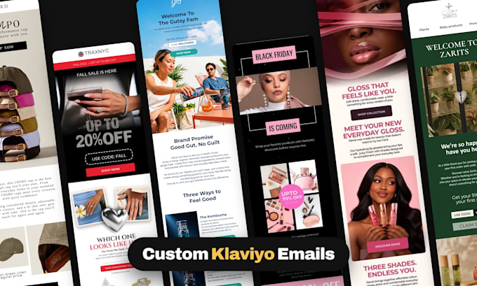 design custom klaviyo email templates in figma for shopify brands