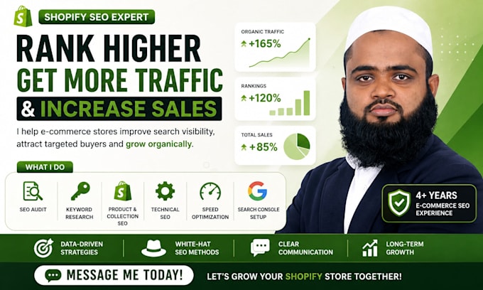 shopify SEO for ecommerce stores and organic growth