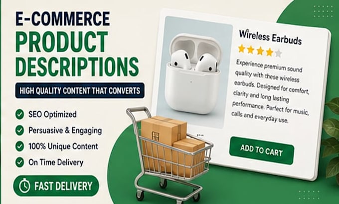 write SEO product description and ecommerce website content