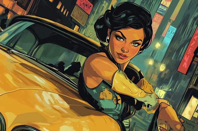 comic book illustration with comic book illustrator