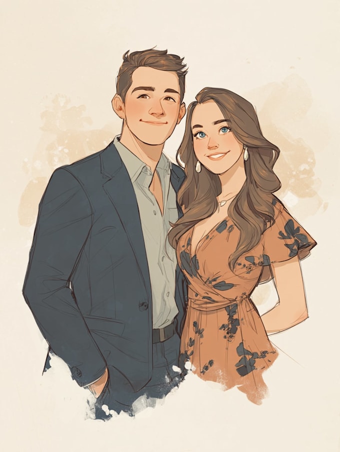 design couple portrait wedding portrait