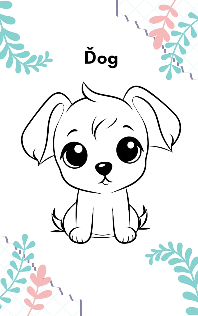 create kids coloring book pages and activity sheets