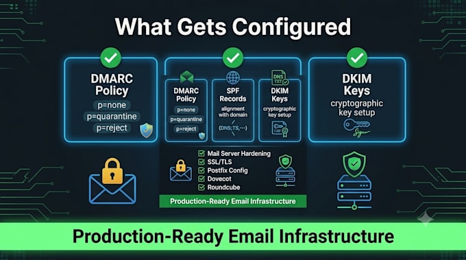 email deliverability dmarc dkim spf setup and configuration