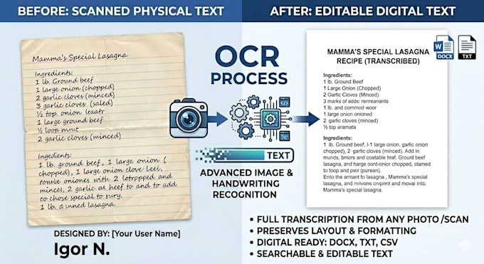 extract text from scanned images or pdfs
