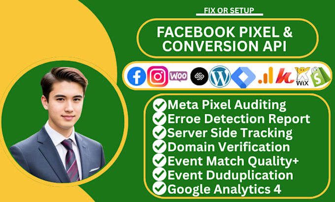 setup facebook pixel conversion API fix meta pixel server side tracking by GTM