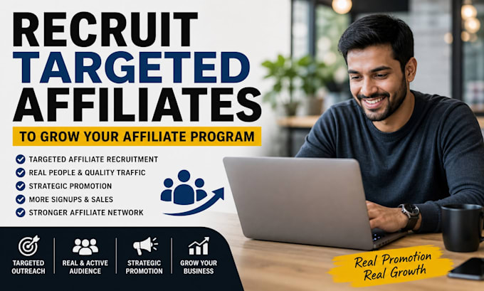 recruit active affiliates for your affiliate marketing program