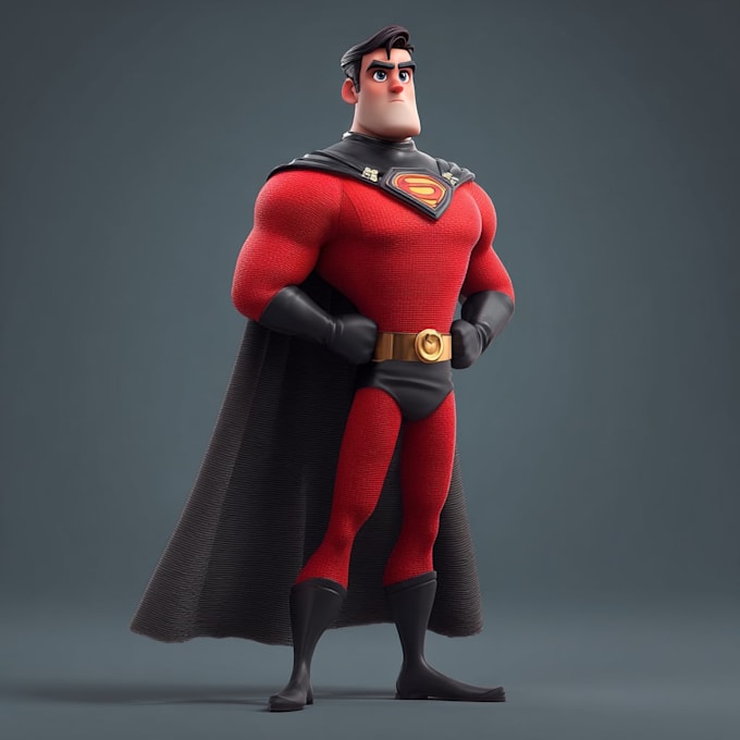 make premium superhero caricature character