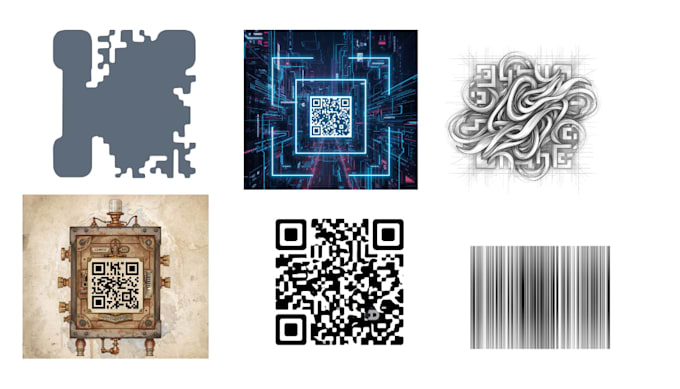 design qr code sticker card with call to action text
