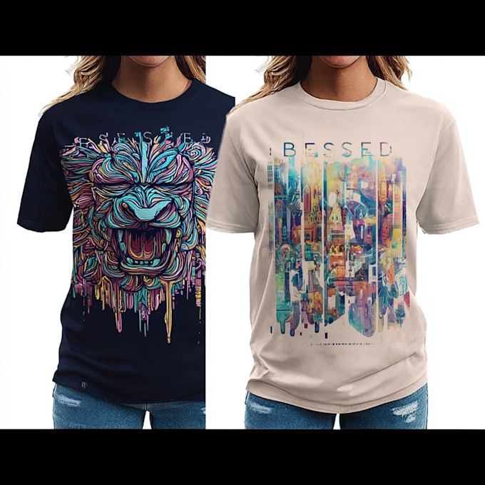 design custom anime tshirt illustration