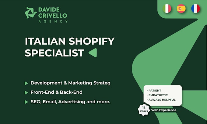 be your italian ecommerce shopify SEO and GEO expert