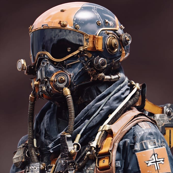 sci fi character illustration or sci fi character