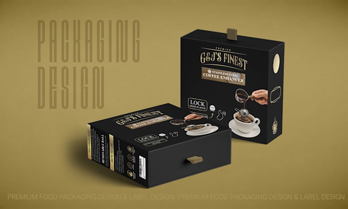 design premium food packaging, pouch, label and box design