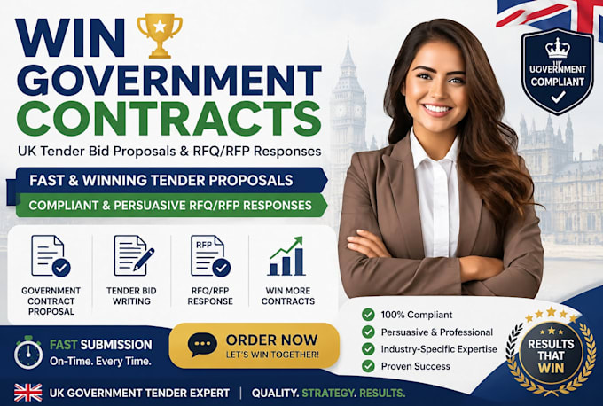 write UK tender bid proposal for government contracts fast
