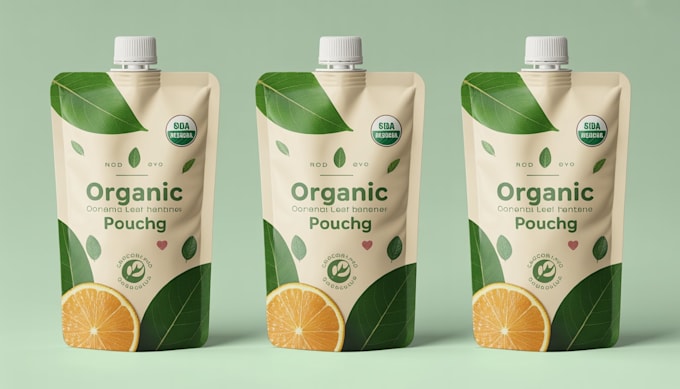 design creative box, pouch and label packaging design