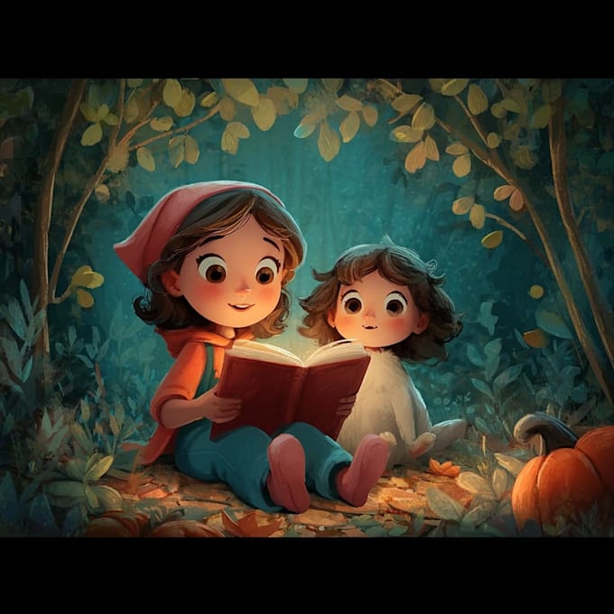 draw custom childrens book illustration
