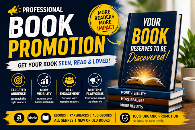develop a custom high visibility book promotion designed