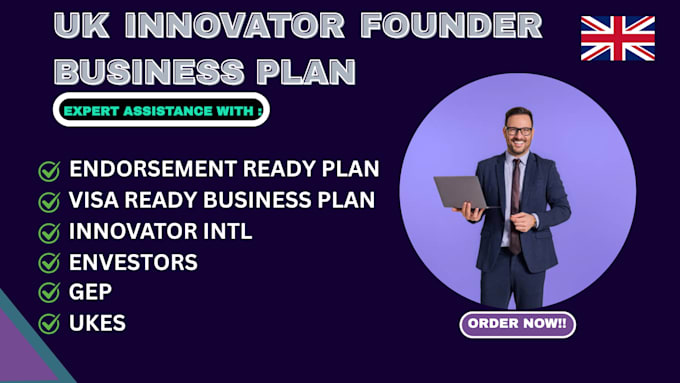 write a UK innovator founder visa business plan