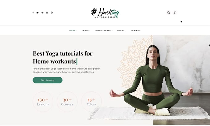 build squarespace personal trainer website yoga instructor site health website