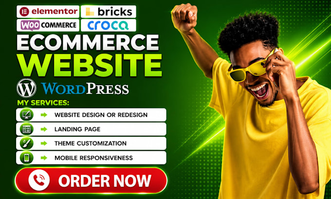build your woocommerce wordpress website with elementor crocoblock or bricks