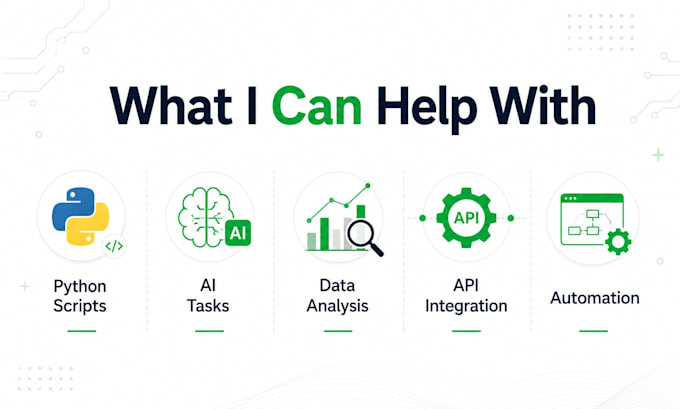 help with python, ai, and data analysis