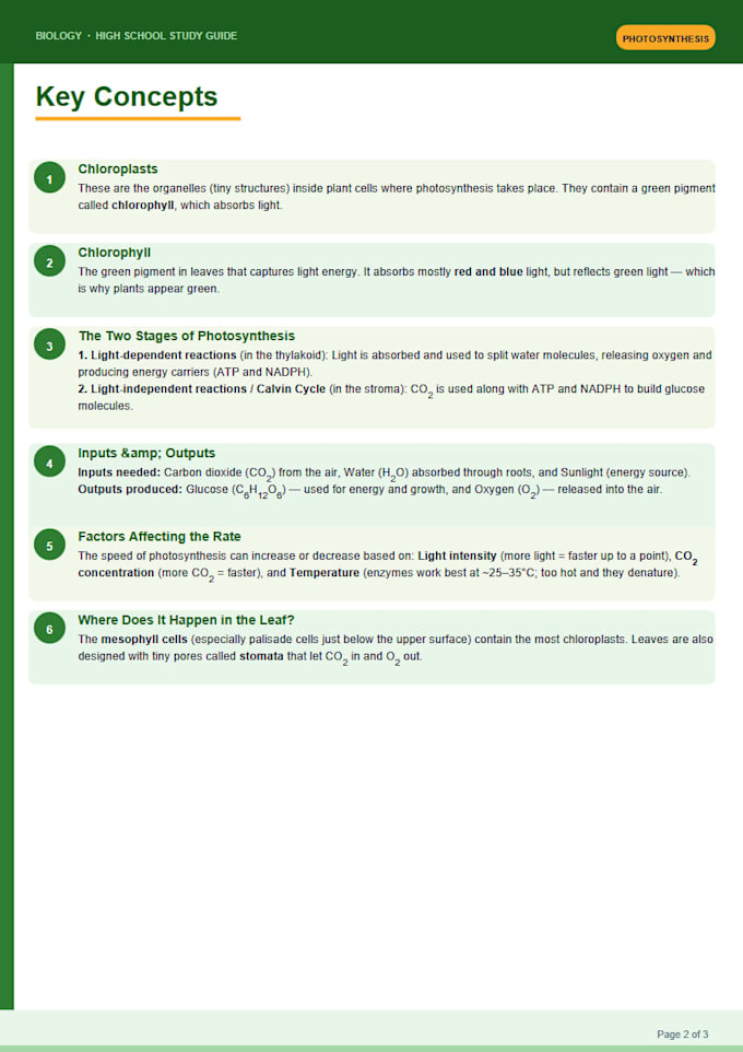 create custom study guides and exam summaries for any subject