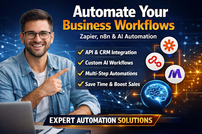 build zapier  ai automation workflow n8n make com CRM integration  ai agent