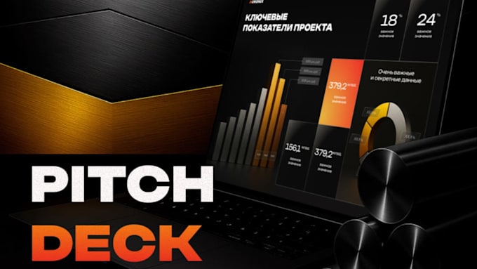 design modern investor pitch deck powerpoint presentation google slides, canva