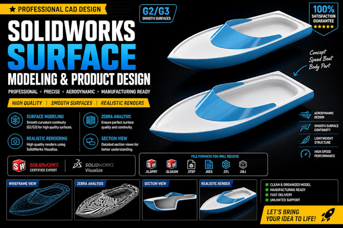 do high quality mechanical surface modeling and rendering