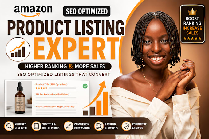 amazon product listing SEO for higher ranking and sales amazon product title