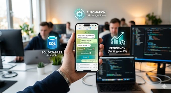 develop a custom python telegram bot with sql database