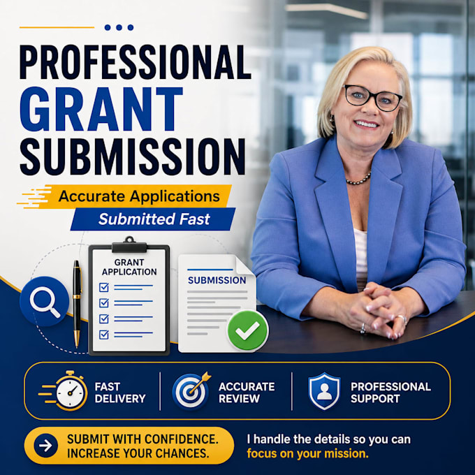 professionally handle your grant submission process and application