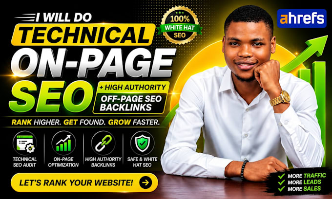 do technical on page seo for your website high authority off page backlinks