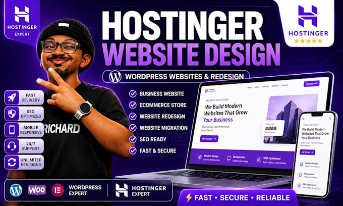 hostinger website design hostinger redesign wordpress website ecommerce website