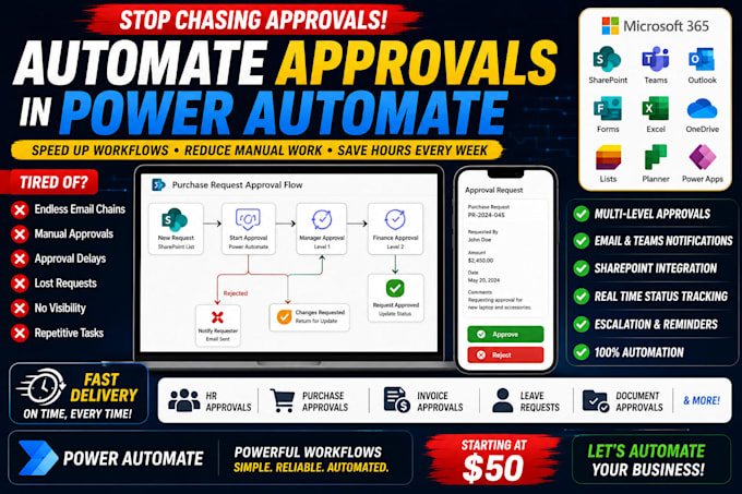 create approval workflows in power automate for sharepoint and microsoft 365