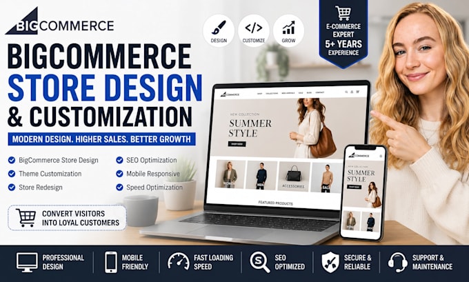 bigcommerce store design bigcommerce website customization theme redesign SEO