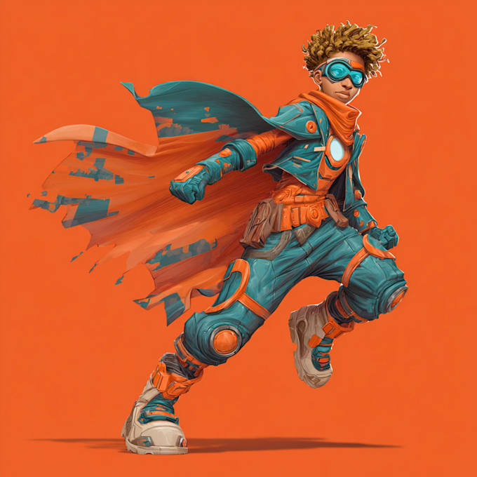 superhero character for comics