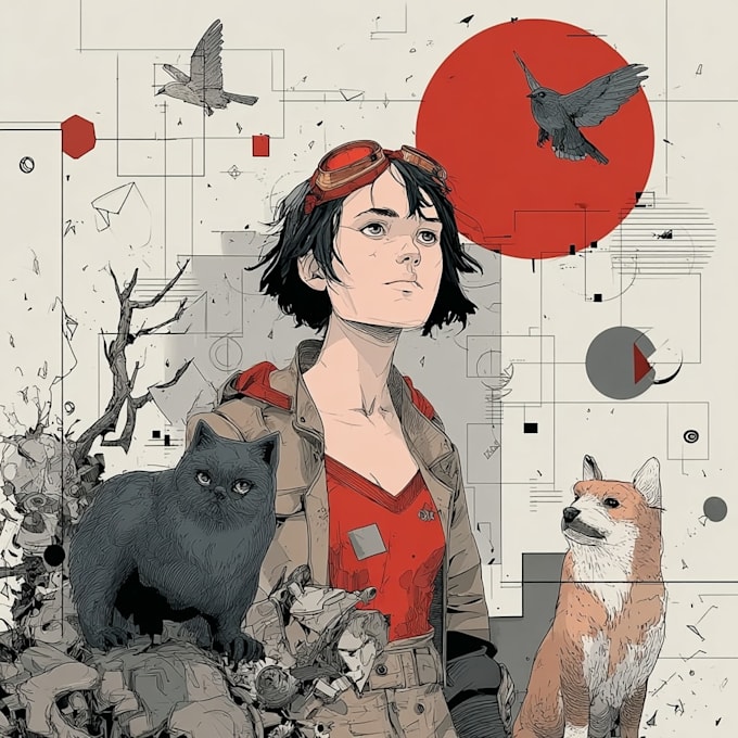 draw manga comic book illustration, webtoon script writing