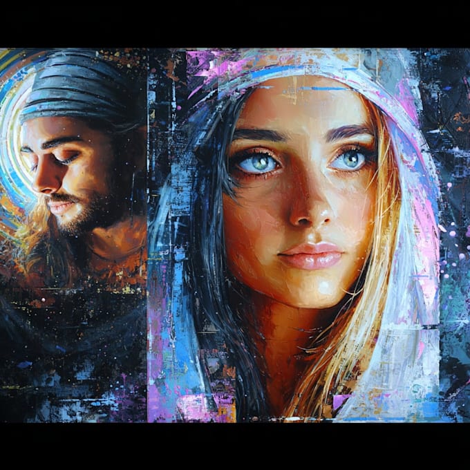 Turn your photo into an oil painting masterpiece by Gael_ridgeh72 | Fiverr